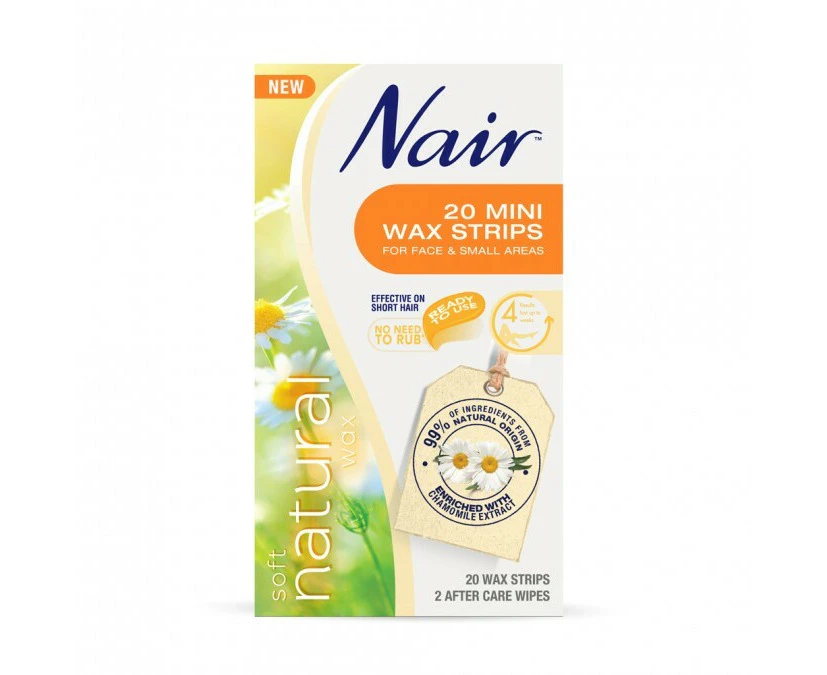 Nair Soft Natural Wax 20 Mini Strips