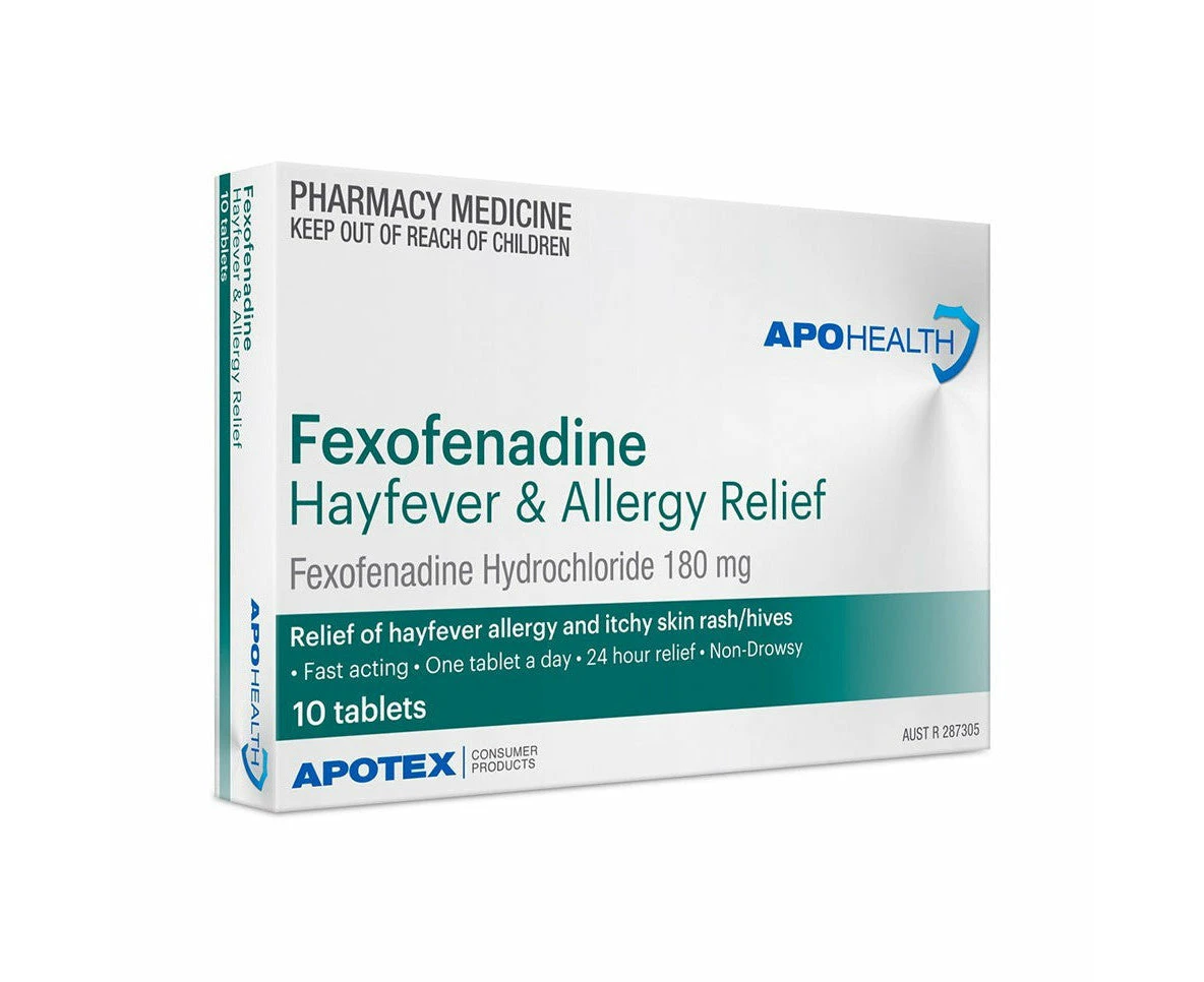 Apohealth Fexofenadine Tab 180mg 10 Tablets