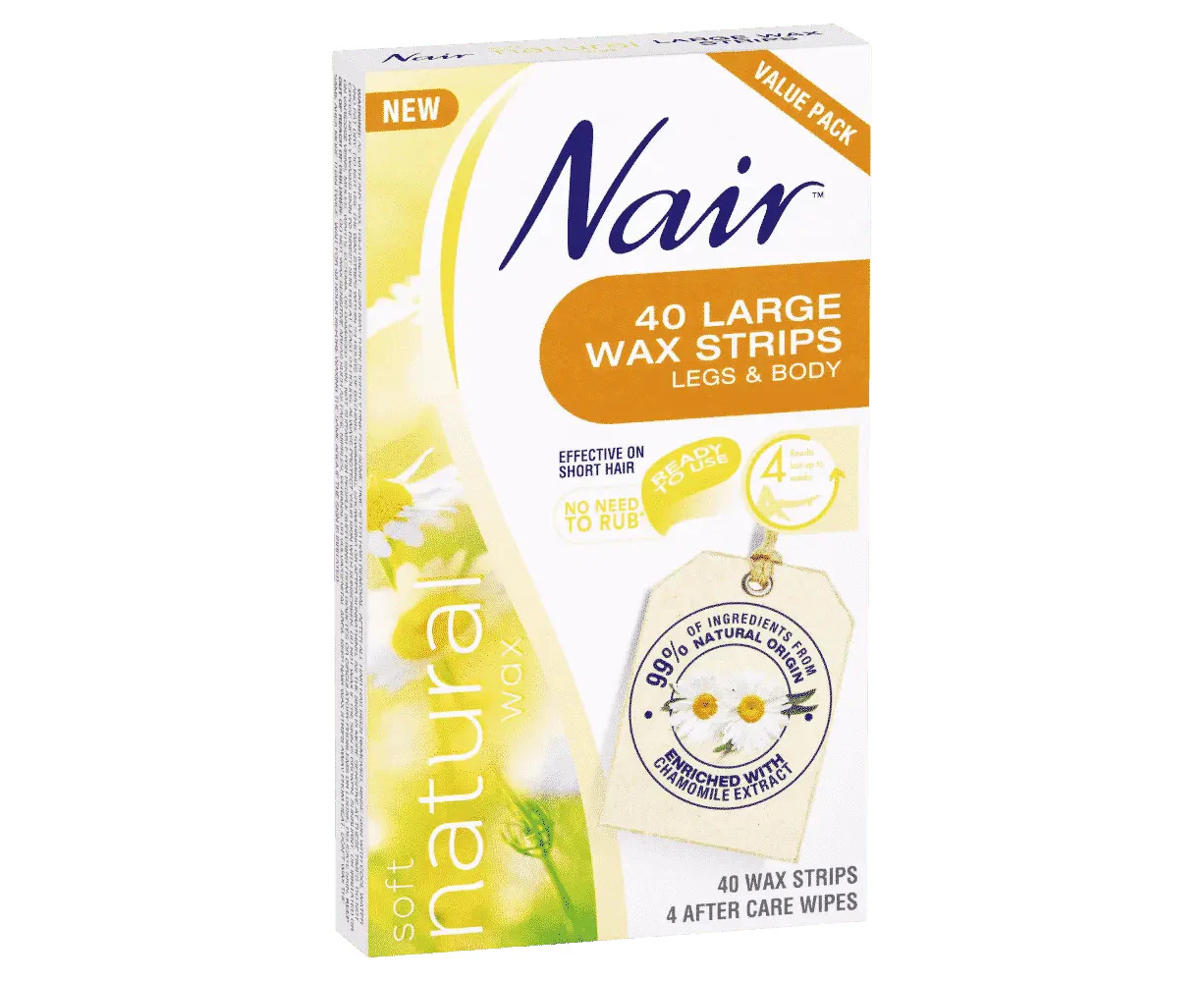 Nair Soft Natural Wax 40 Large Strips