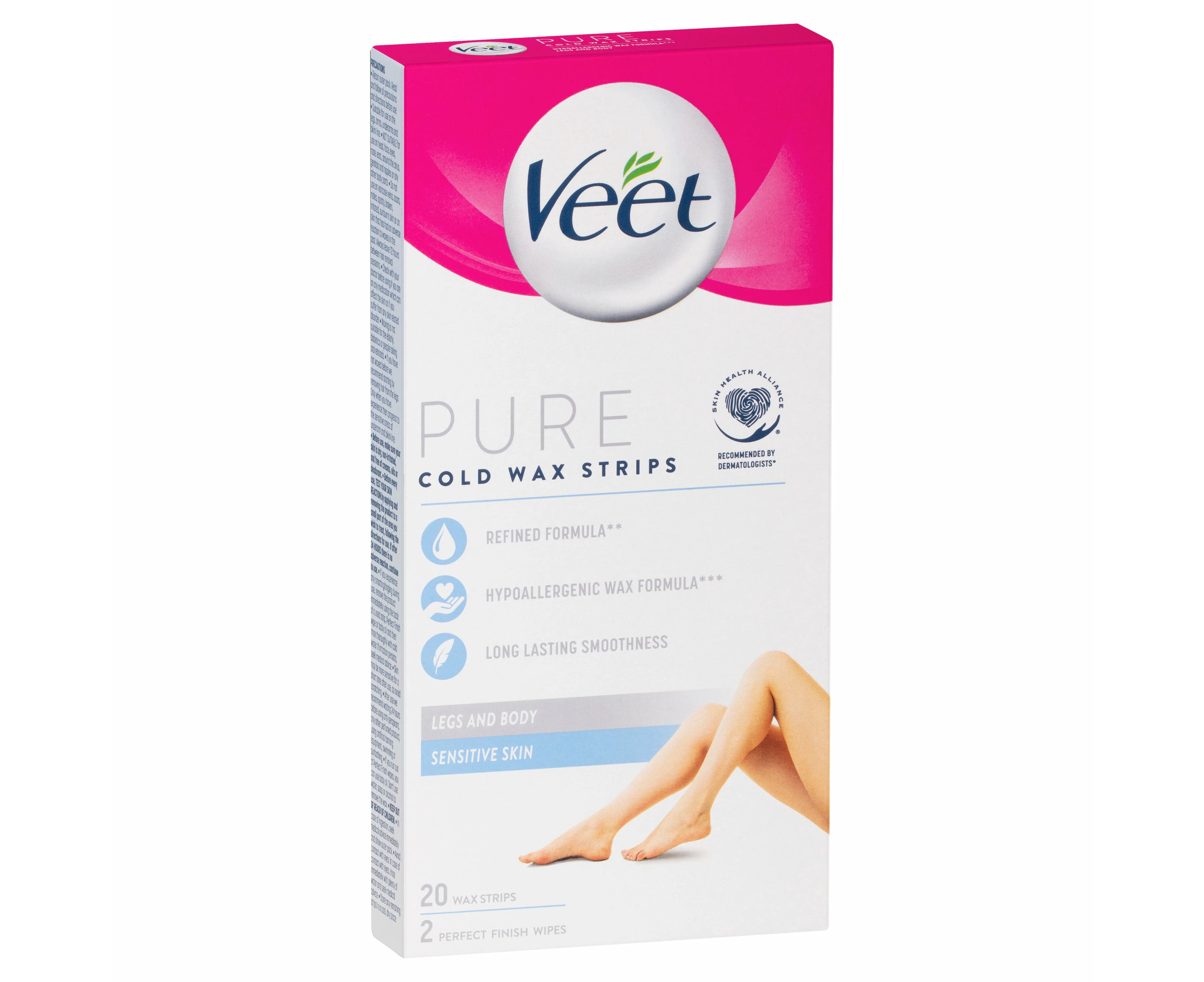 Veet Pure Cold Wax Strips Leg 20PK