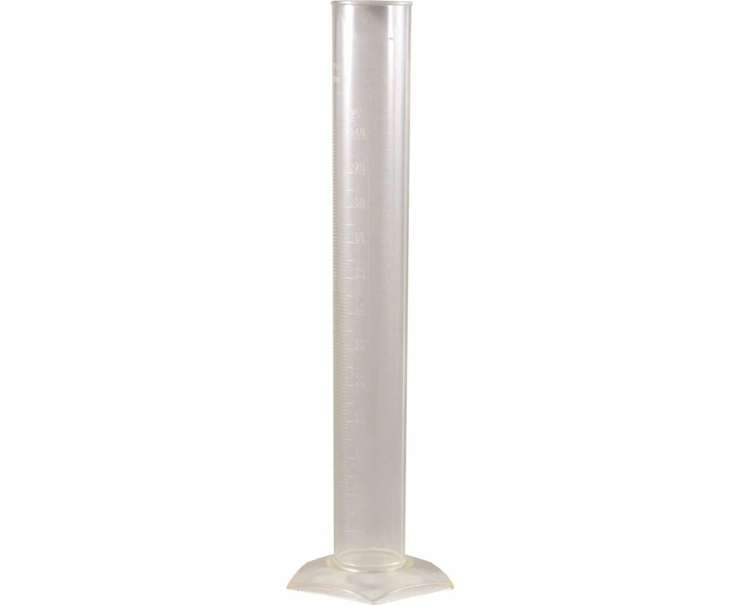 Measuring Cylinder Plastic Clear Graduated 250ml