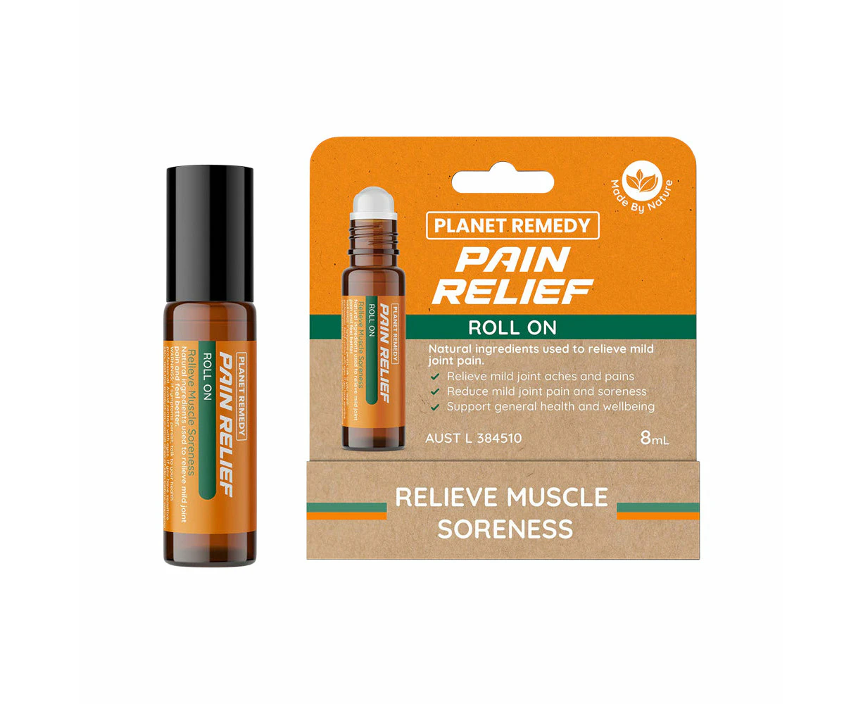 Planet Remedy Pain Relief (relieve Muscle Soreness) Roll On 8ml