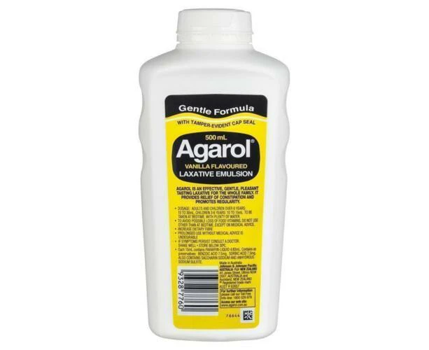 Agarol Vanilla Flavoured Laxative Emulsion 500mL