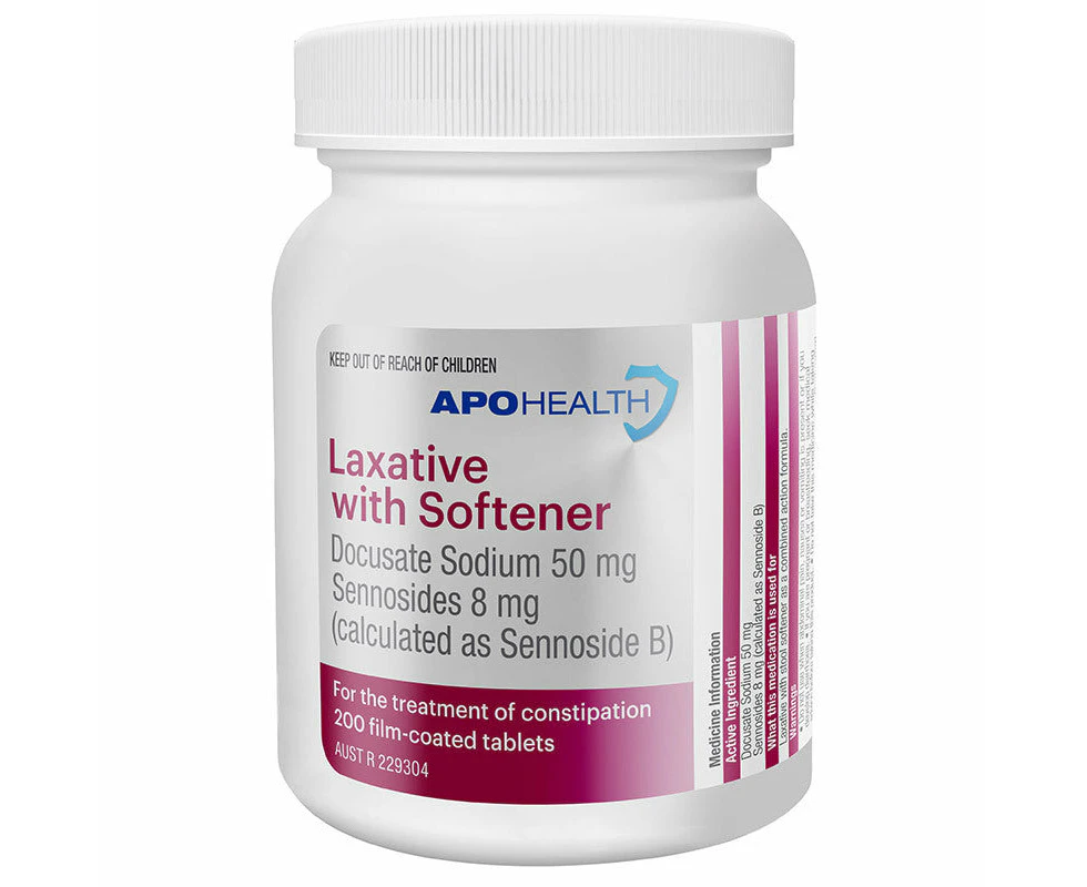 Apohealth Laxative Soft 50mg 200 Tablets