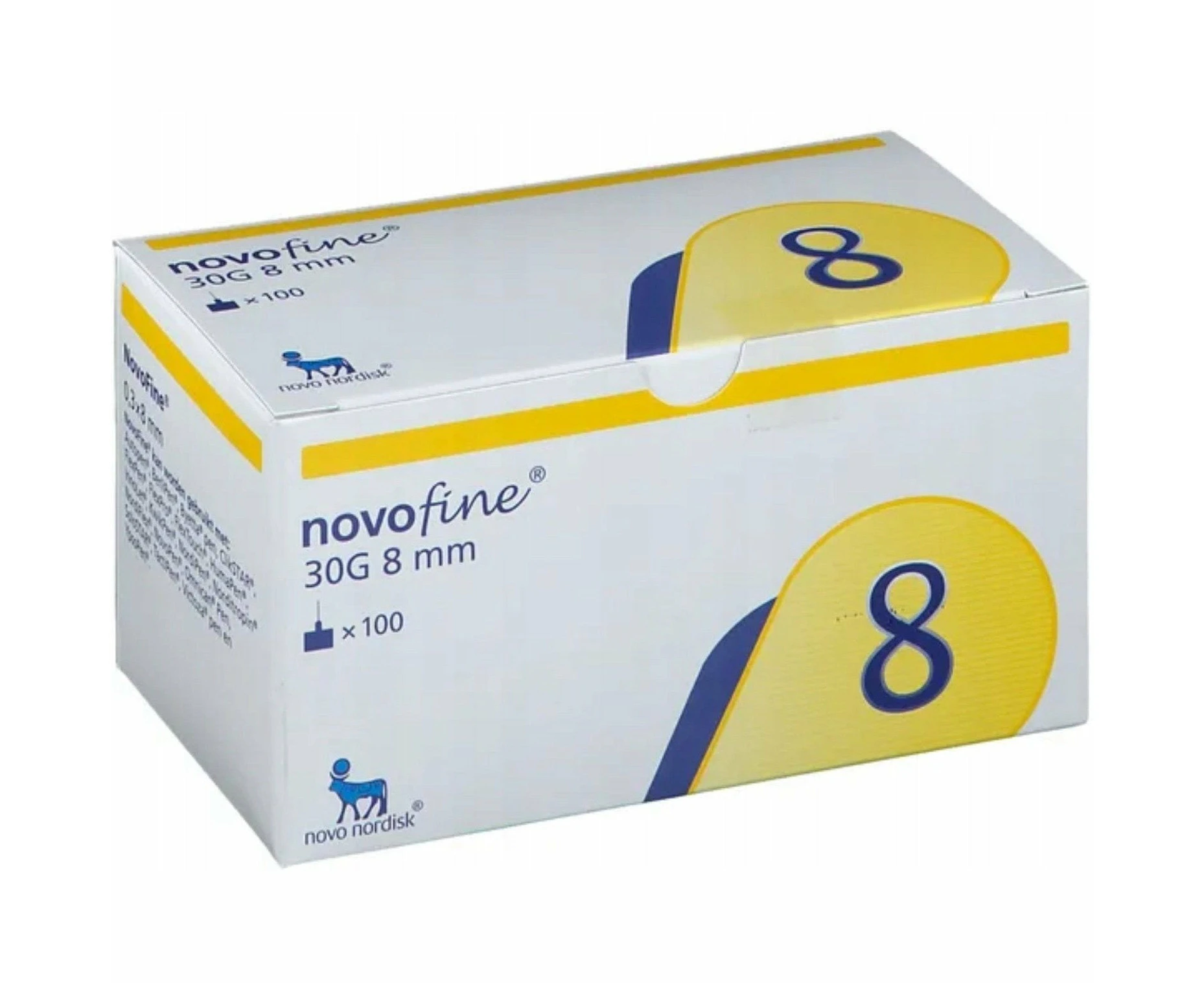 Novofine 30G 8mm Pen Needles 100PK