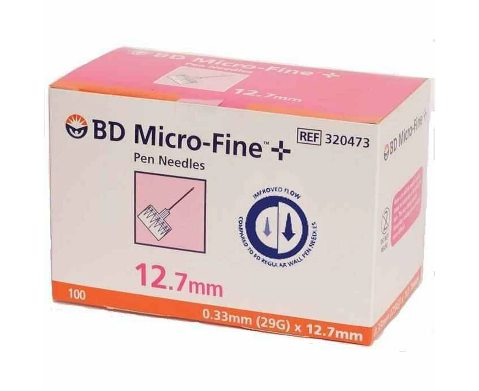 BD Micro-fine Pen Needles 0.33mm (29g) X 12.7mm X100