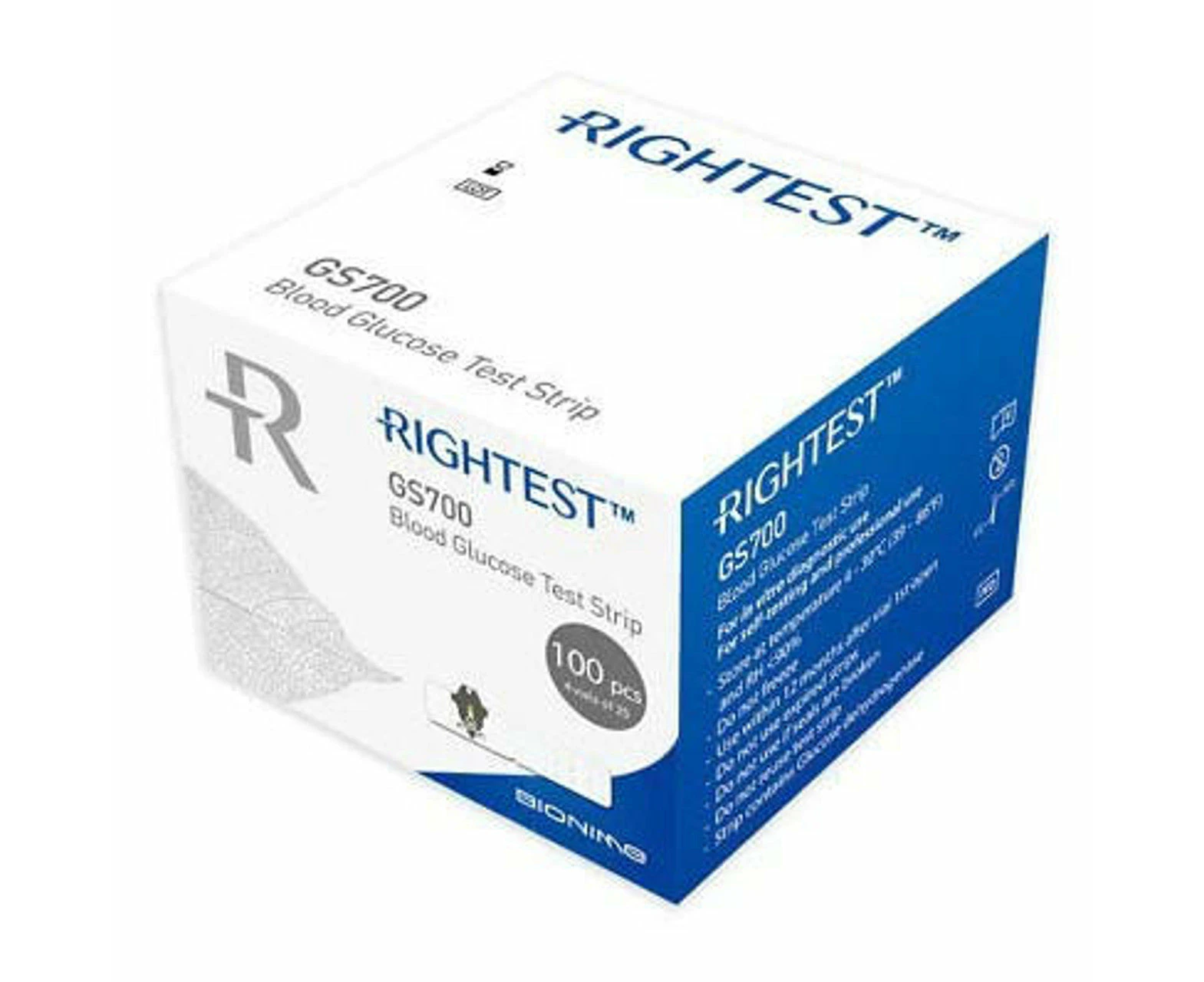 Rightest GS700 Blood Glucose Test Strips 100PK