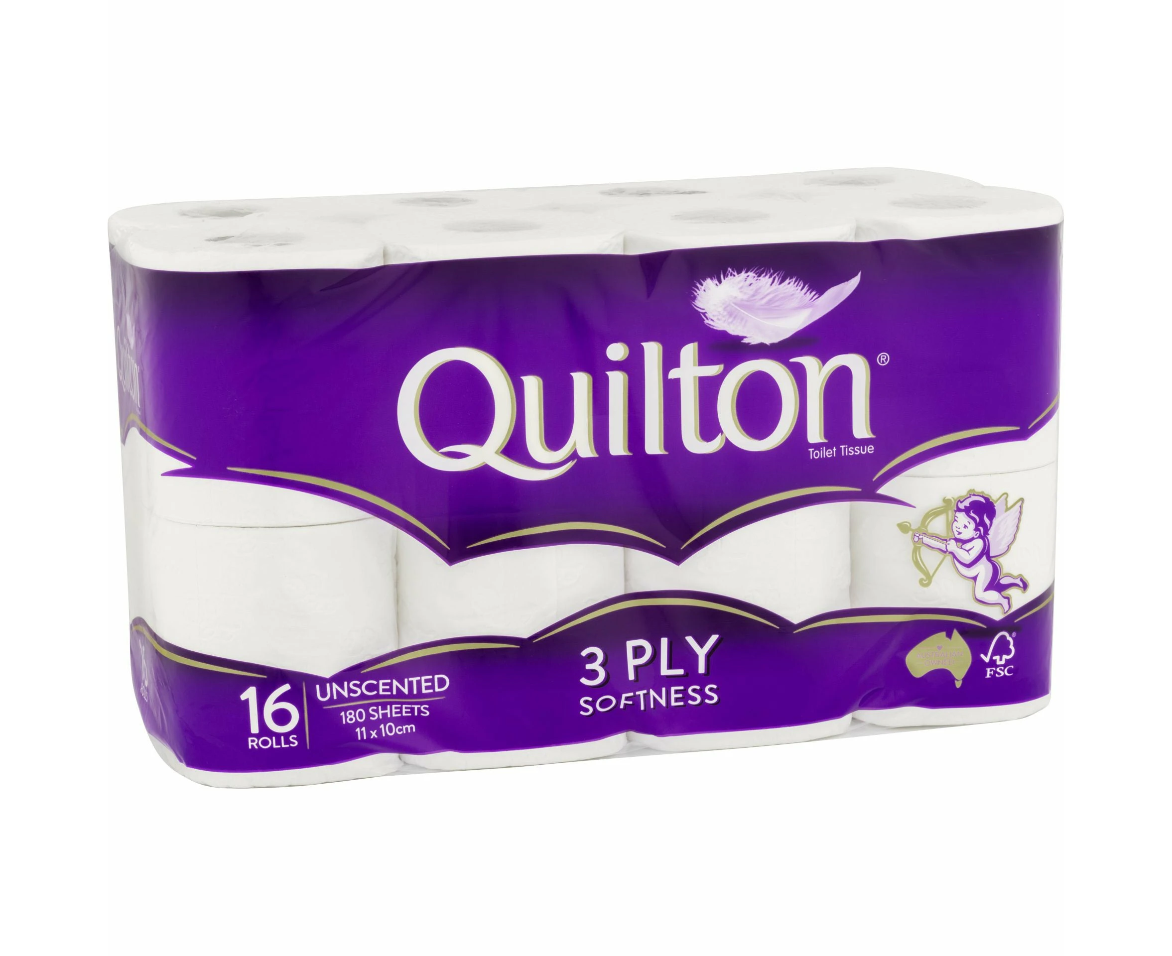 QUILTON 3PLY TOILET TISSUE 16PK