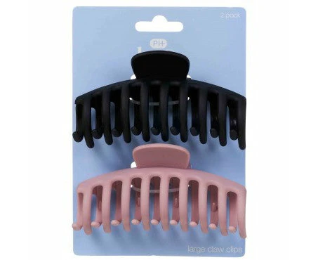 PHarmacy Health LARGE CLAW CLIPS MATTE 2PK