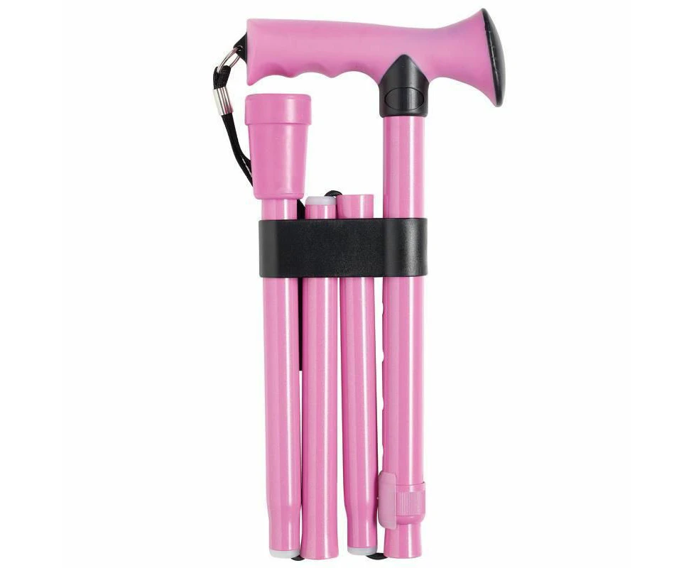 Surgipack 1283 Walking Stick Aluminium Pink Folding