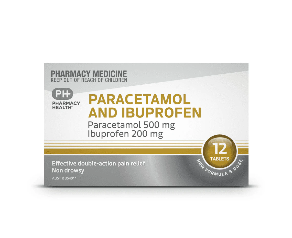 Pharmacy Health PARACETAMOL & IBUPROFEN 12 TABS