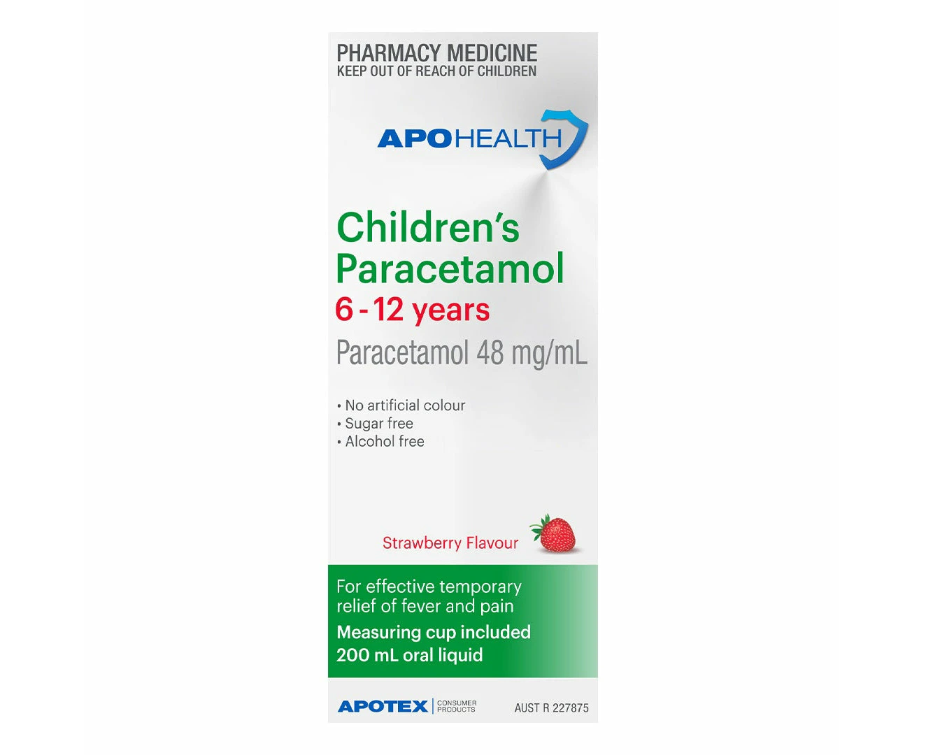 Apohealth Children's Paracetamol 6-12 Years 200ml