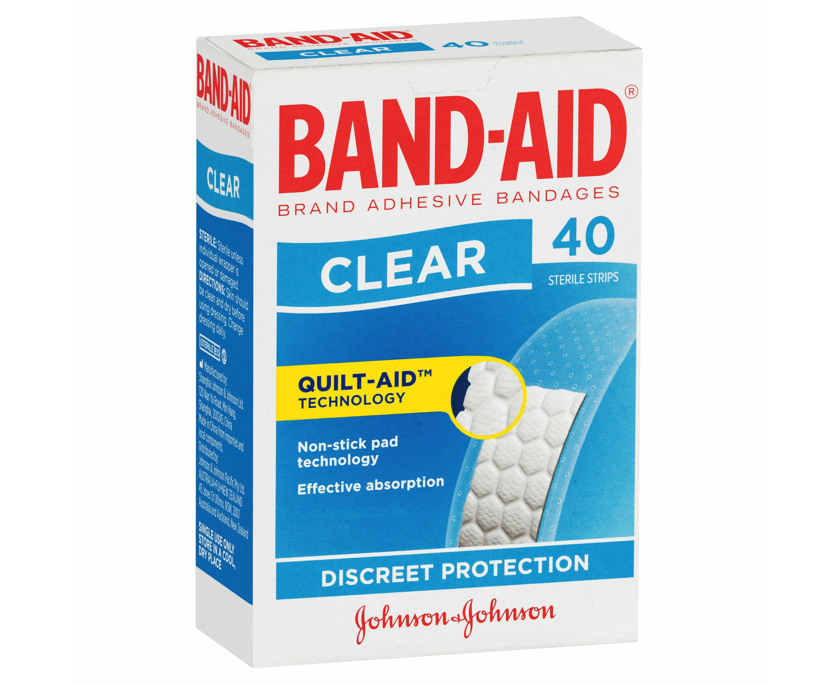 Band-aid Clear Strips 40 Pack