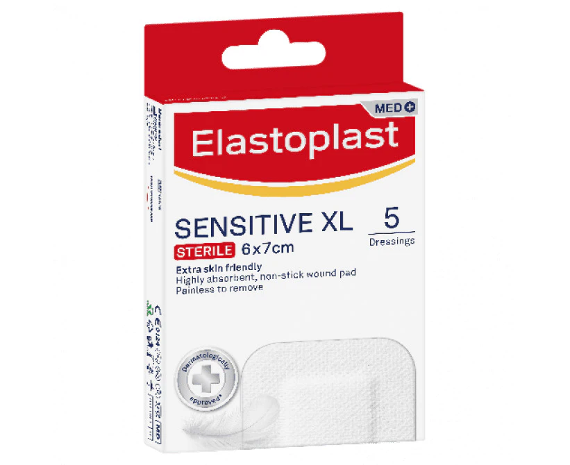 Elastoplast Sensitive XL Dressing 6 X 7cm 5Pk 48625