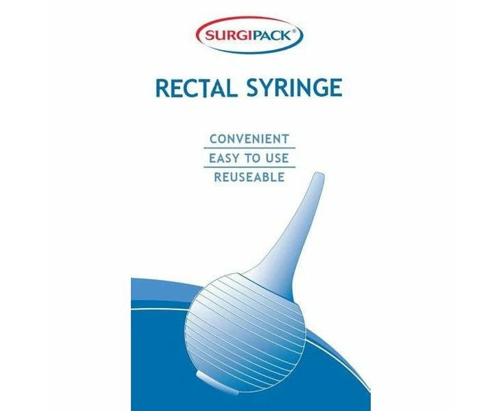 SurgiPack Rectal Rubber Syringe 100ml