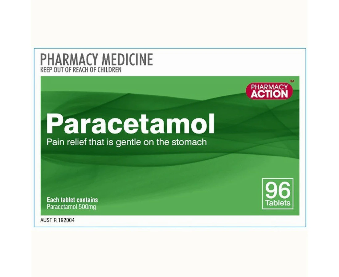 Pharmacy Action Paracetamol 96 Tabs