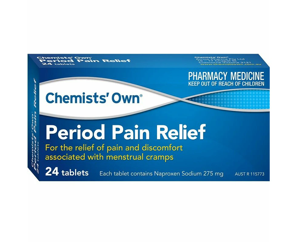 Chemists' Own Period Pain Relief 24 Tablets (Generic of Naprogesic)