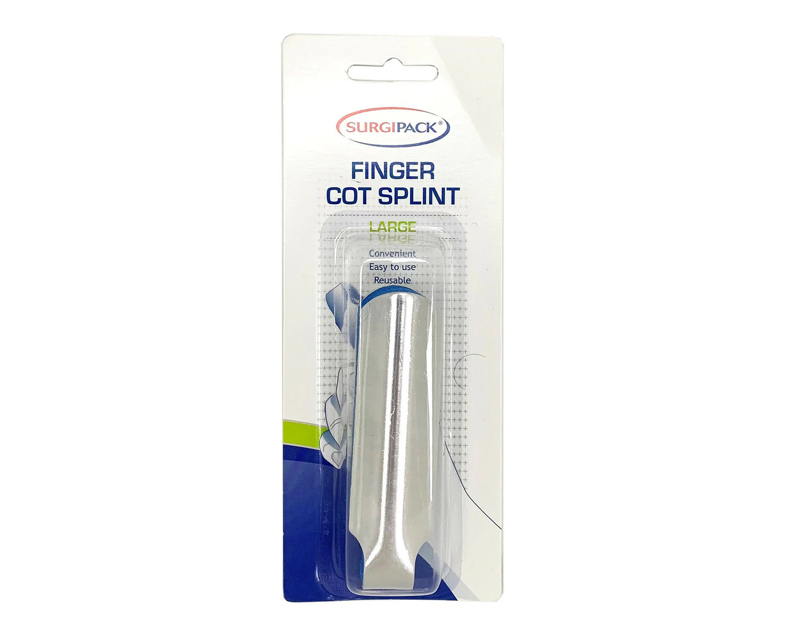 SurgiPack Finger Cot Splint Large