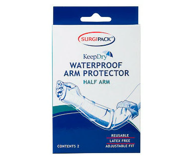 SurgiPack Keep Dry Waterproof Half Arm Protector 2 Pack