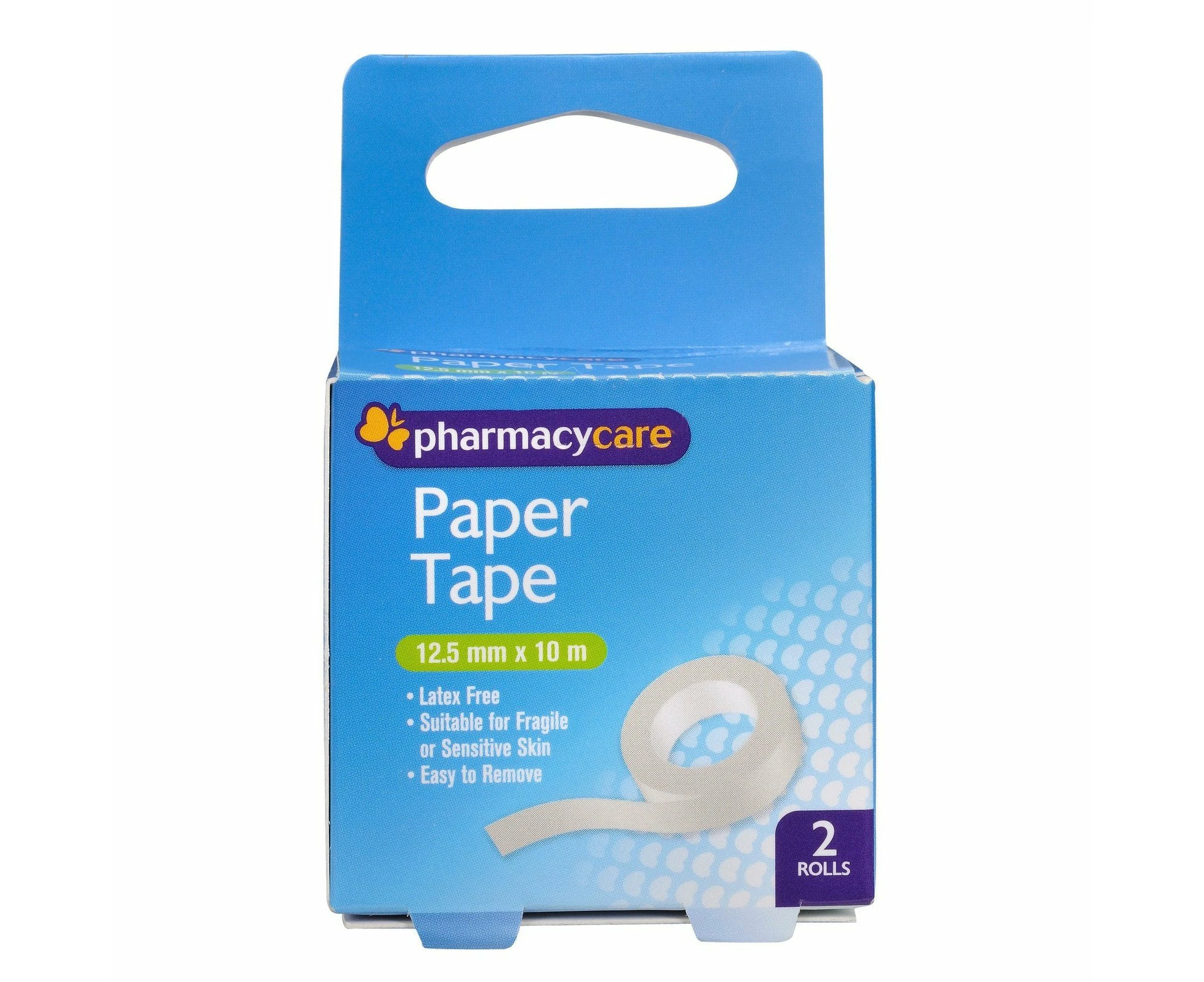 Pharmacy Care Paper Tape 12.5mm x 10m 2 Pack