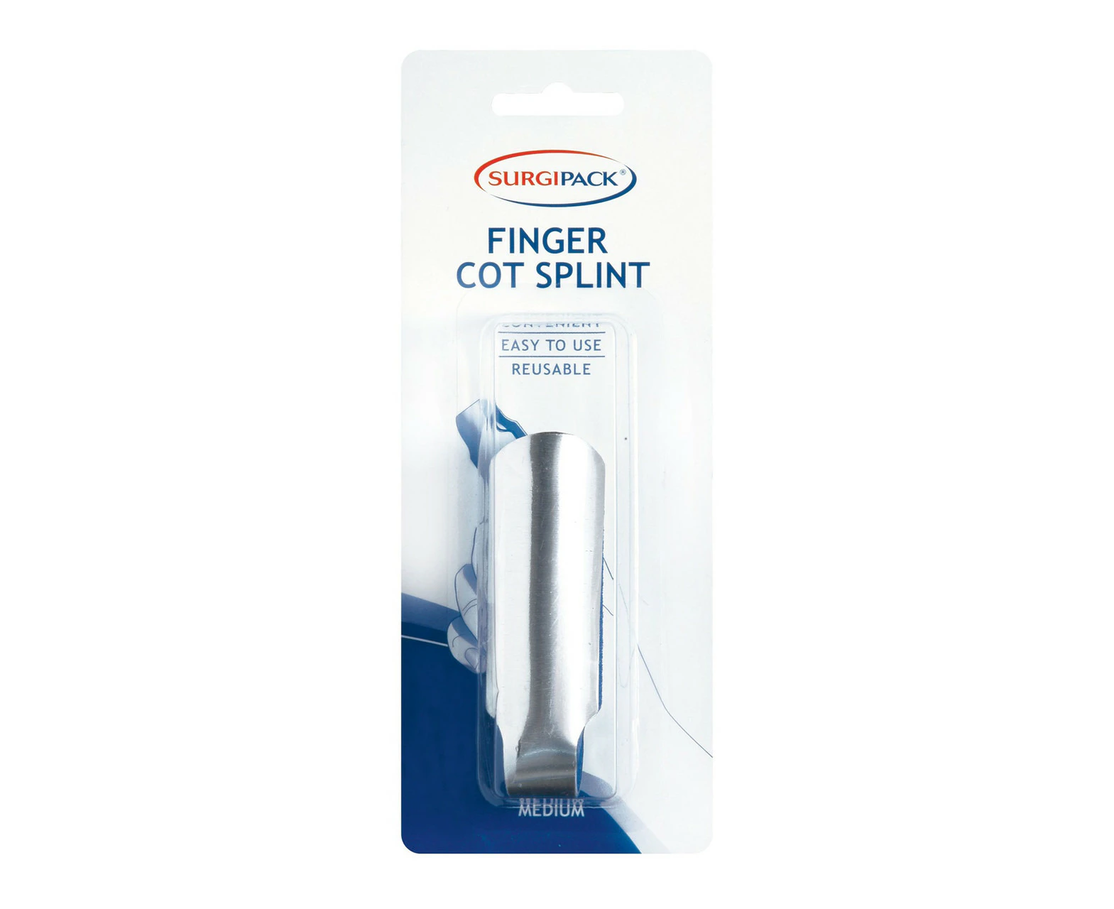 SurgiPack Finger Cot Splint Medium