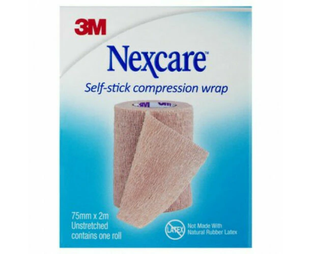 Nexcare Self Stick Compression Wrap 75MMx2M