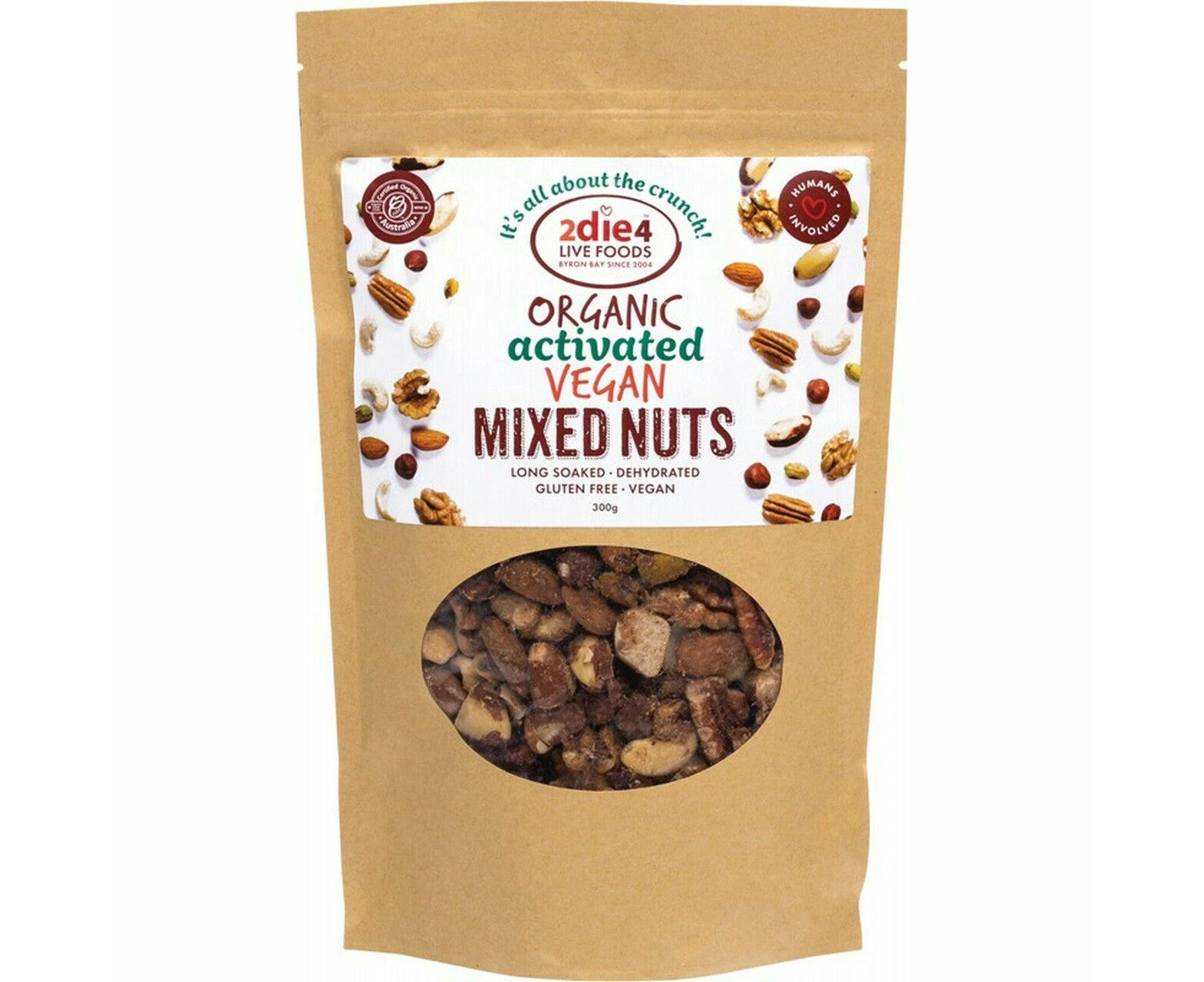 2die4 Live Foods Organic Activated Mixed Nuts Vegan 300g