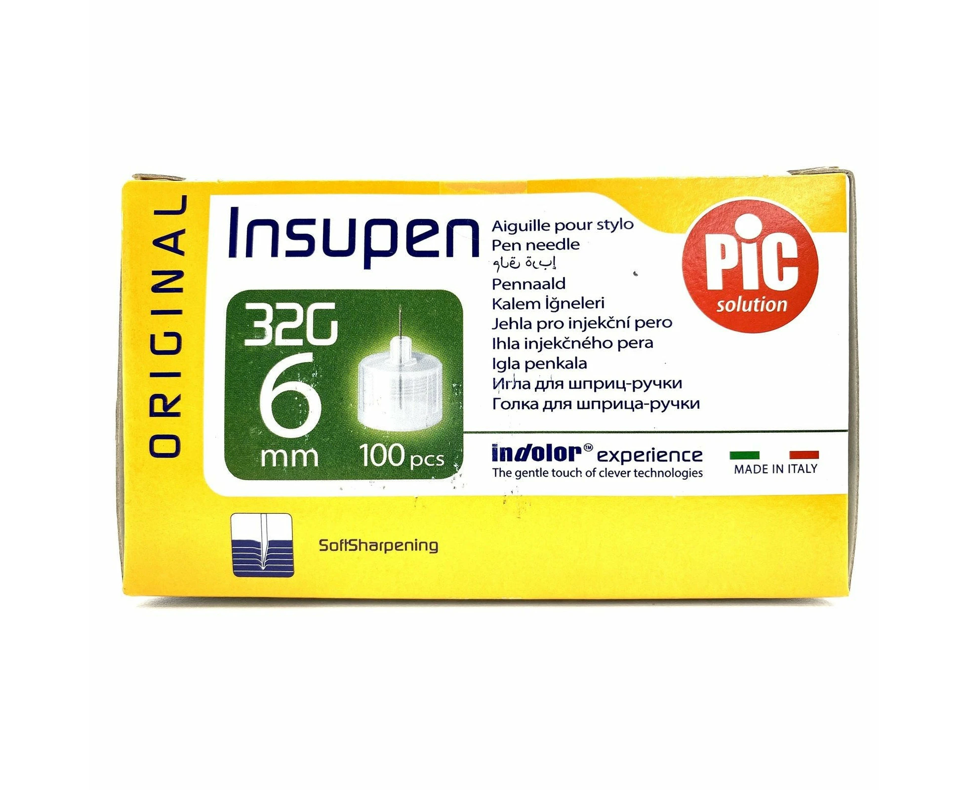 Insupen Pen Insulin Needle 32g 6mm 100PK