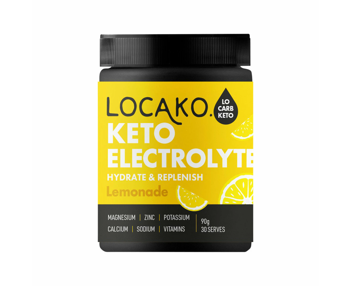 Locako Keto Electrolyte Hydrate & Replenish Lemonade 90g