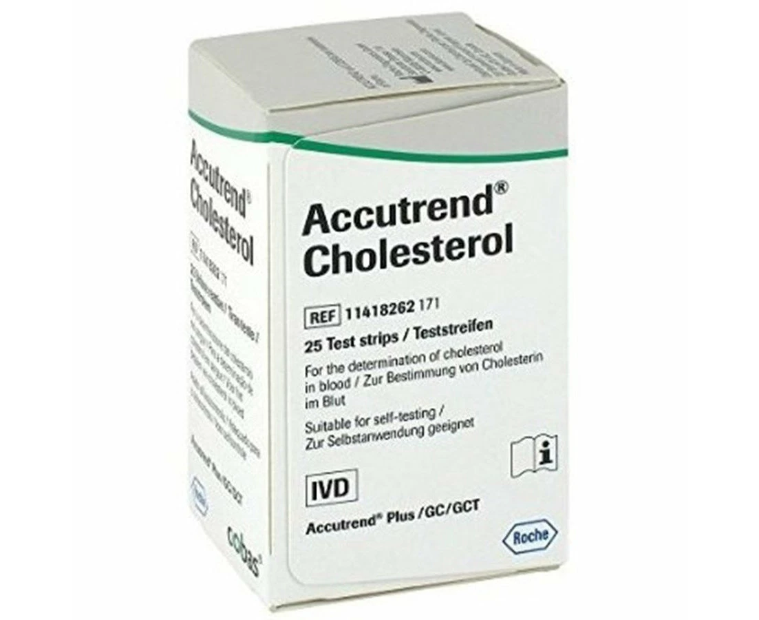 Accutrend Cholesterol Test 25 Strips