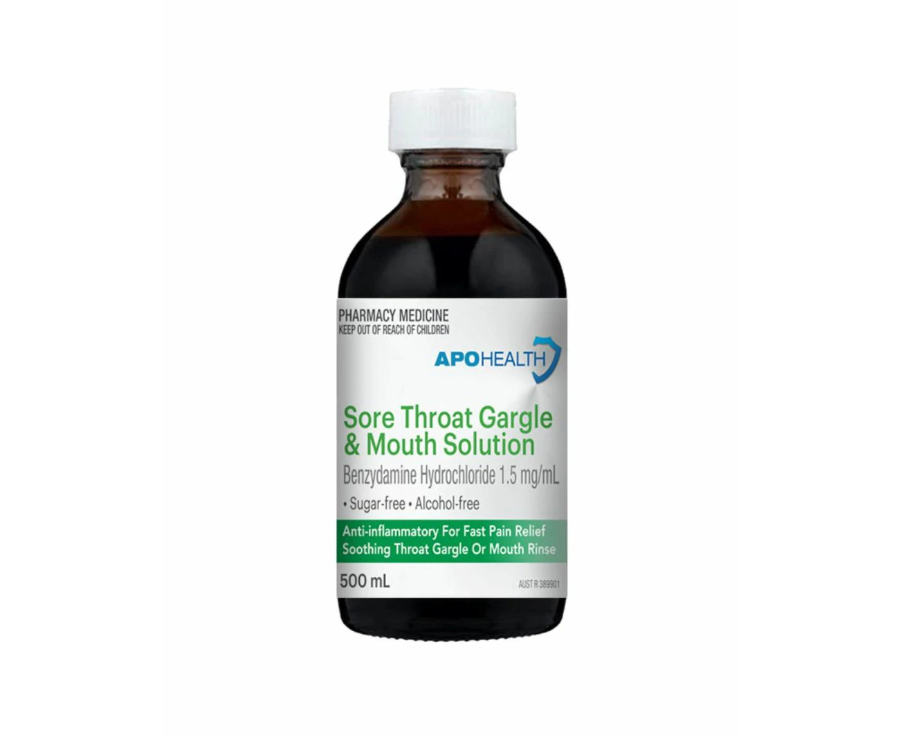 Apohealth Sore Throat Gargle & Mouth Solution 500ml