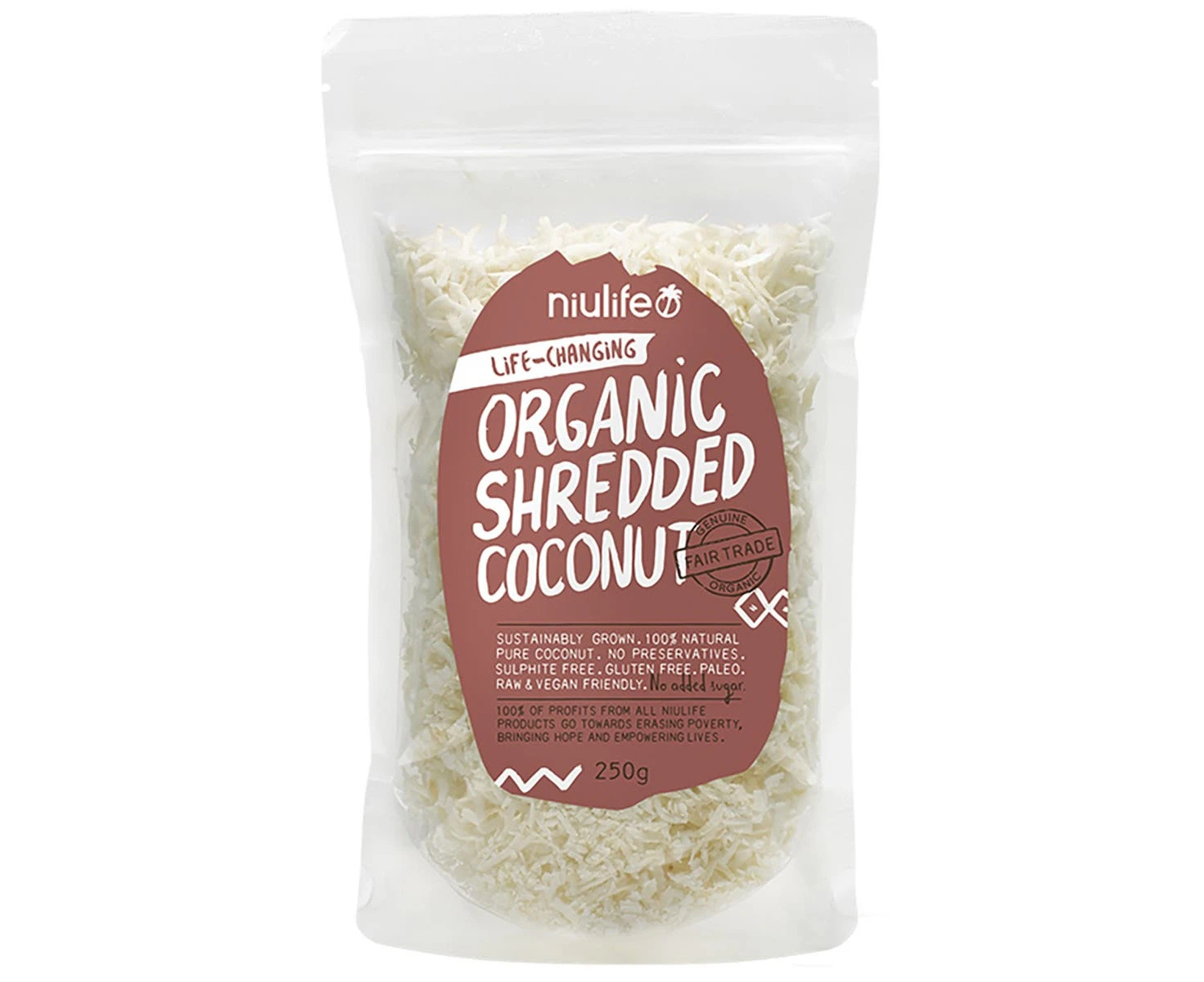 NIULIFE Shredded Coconut 250g