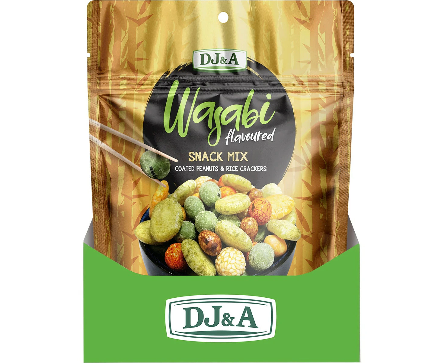 DJ&A Wasabi Flavoured Snack Mix 9x150g