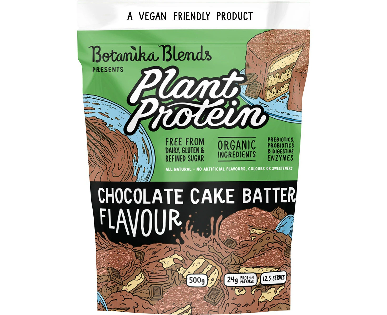 Botanika Blends Plant Protein Chocolate Cake Batter 500g