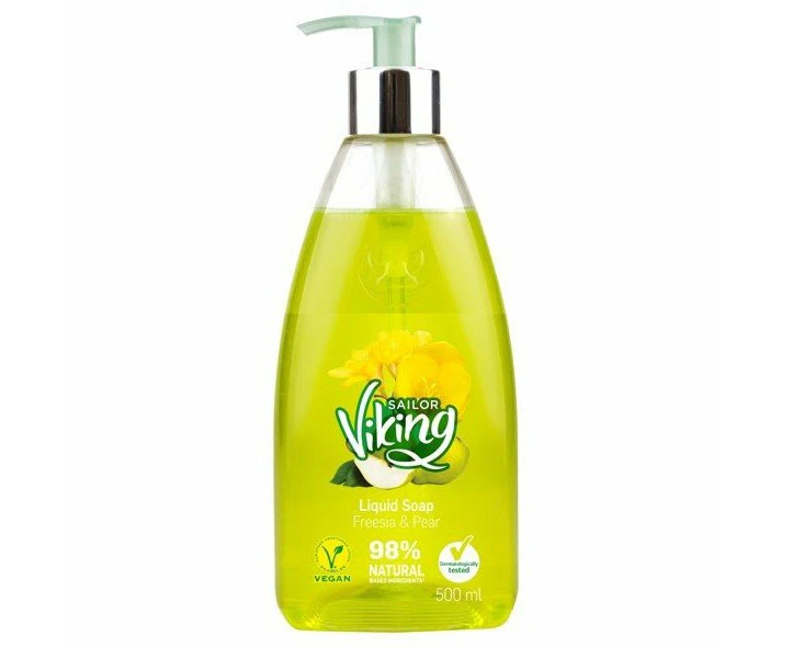 Viking Liquid Hand Wash Freesia & Pear 500ml 10PK