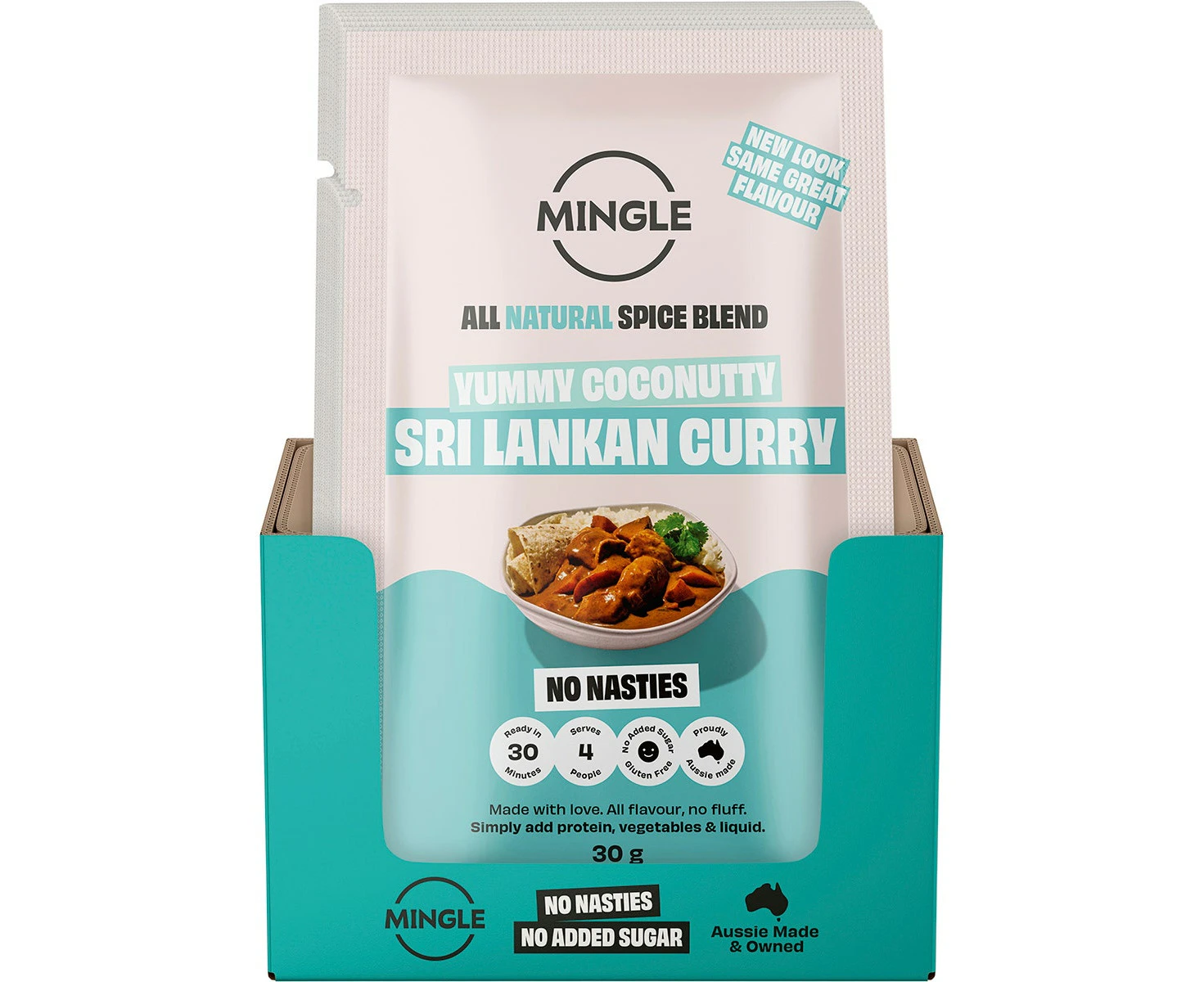 MINGLE Natural Seasoning Blend Sri Lankan Curry 12x30g