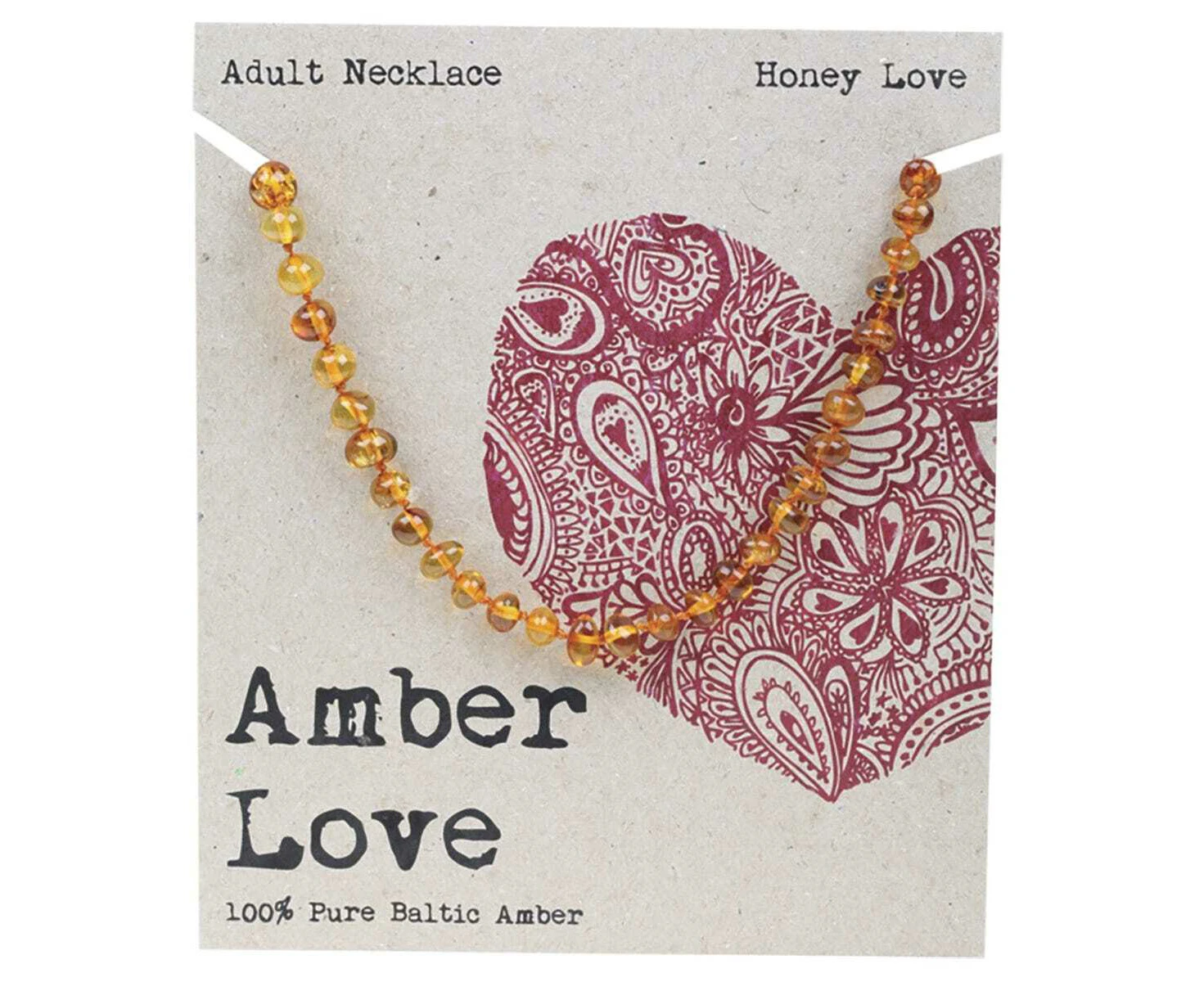 Baltic Amber Necklace - Honey Love 46cm