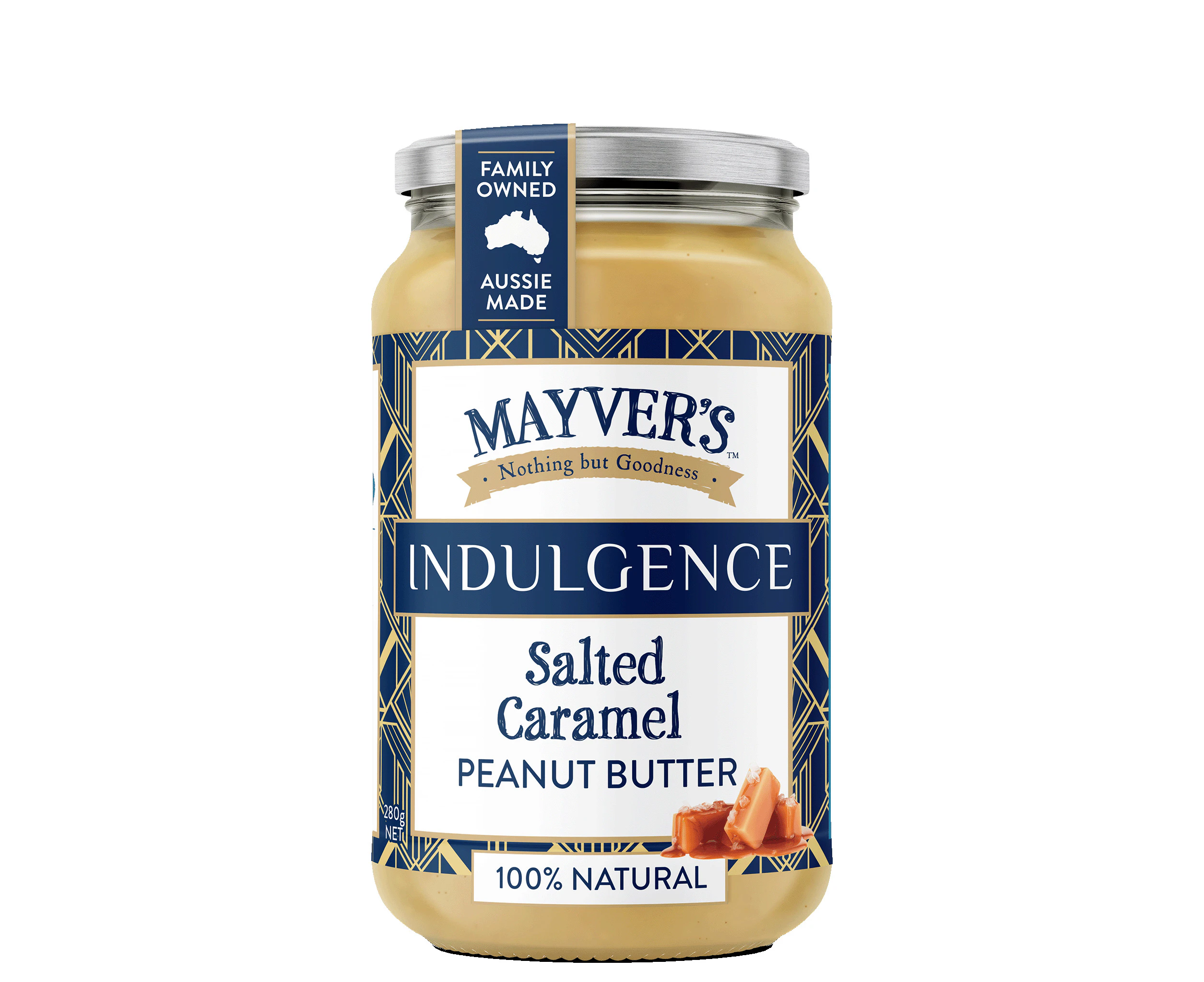 Mayver's Indulgence Salted Caramel 280g(Pack of 6)