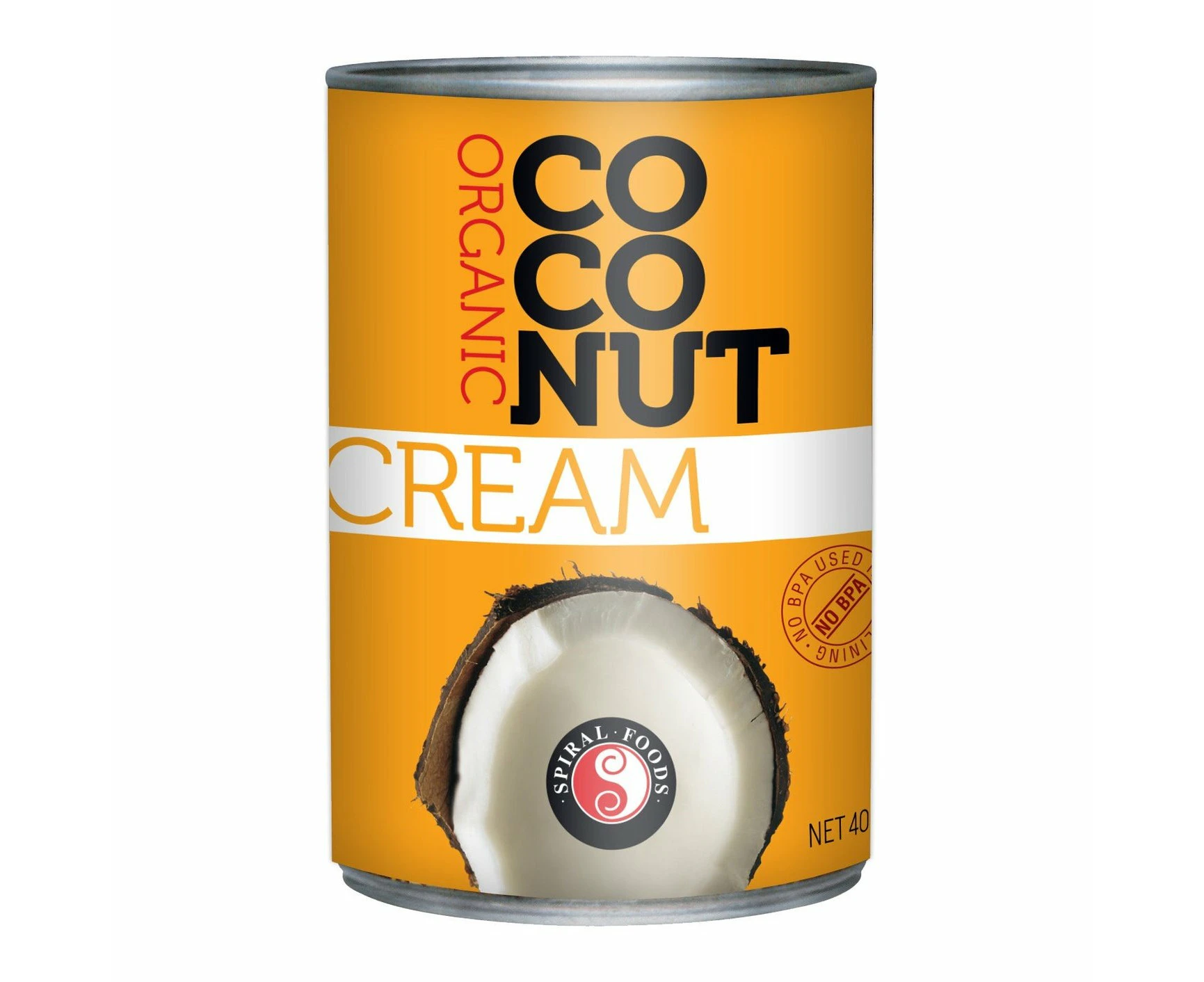 Spiral Coconut Cream Organic 400ml (Pack of 12)