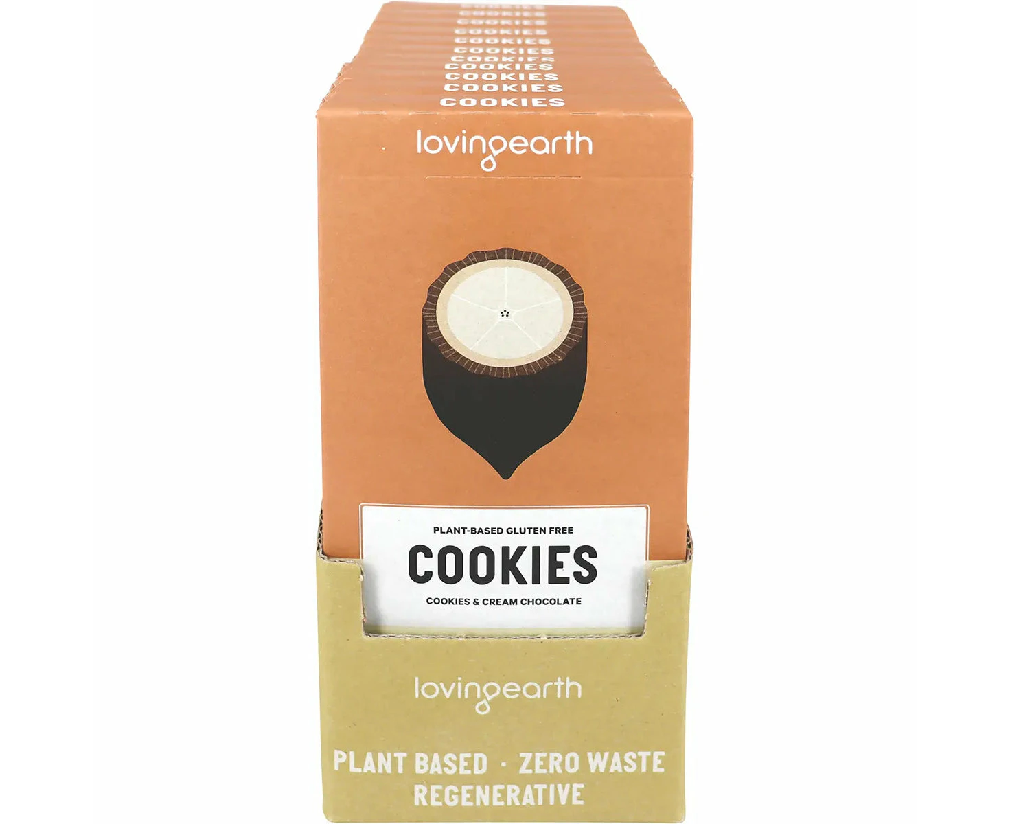 LOVING EARTH Cookies & Cream White Chocolate 11x80g