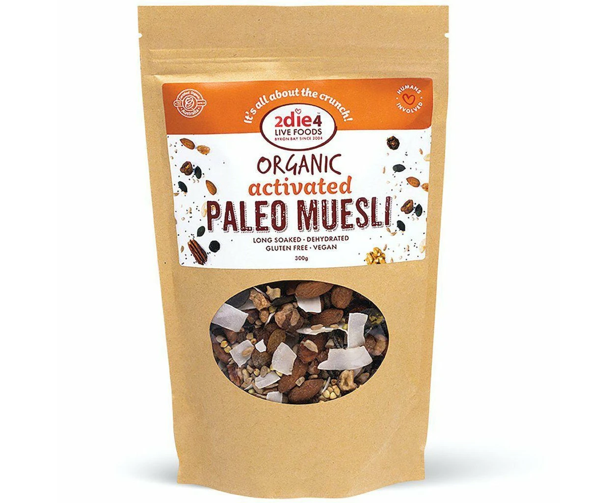 2die4 Live Foods Organic Activated Paleo Muesli 300g