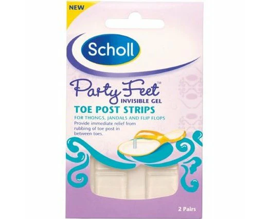 Scholl Party Feet Toe Post Strips 2Pairs