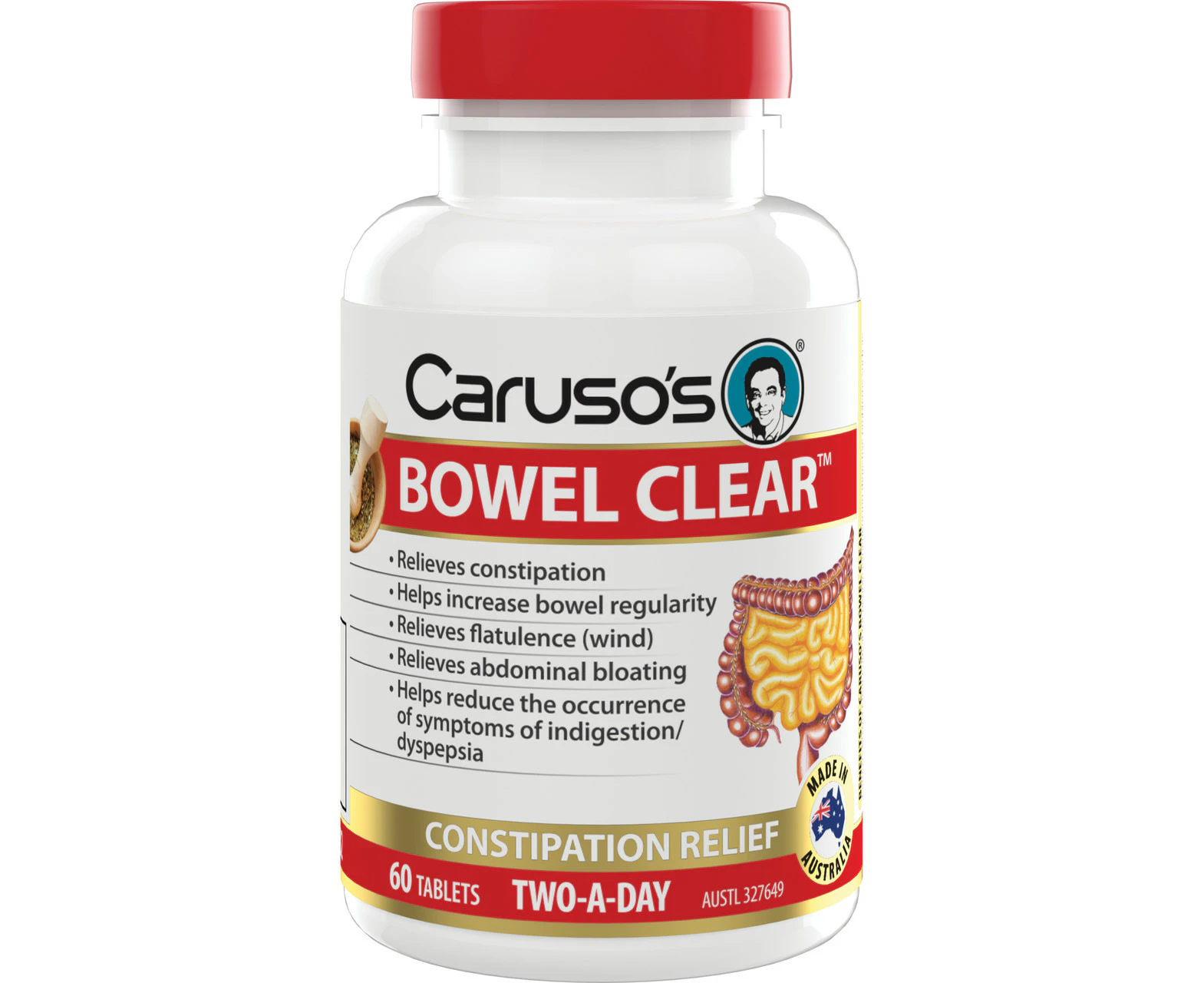 Caruso's Bowel Clear 60 Tablets