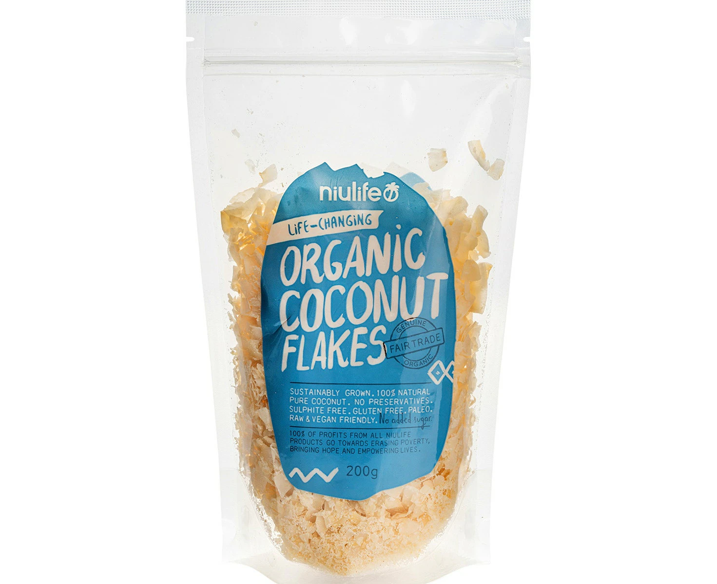 NIULIFE Flaked Coconut 200g