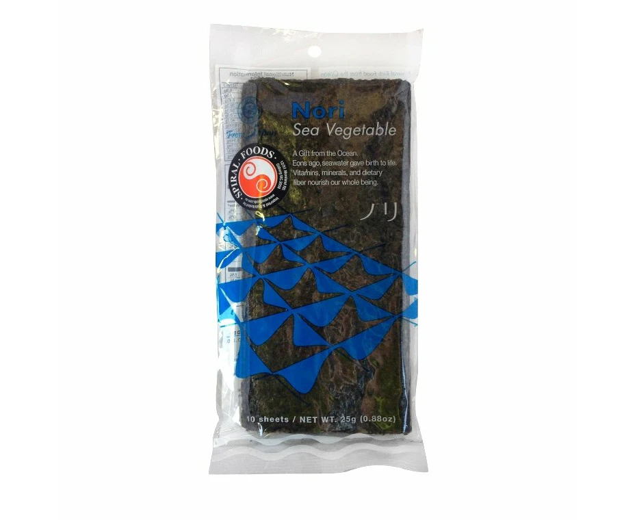 Spiral Nori Sea Vegetable 25g 10s