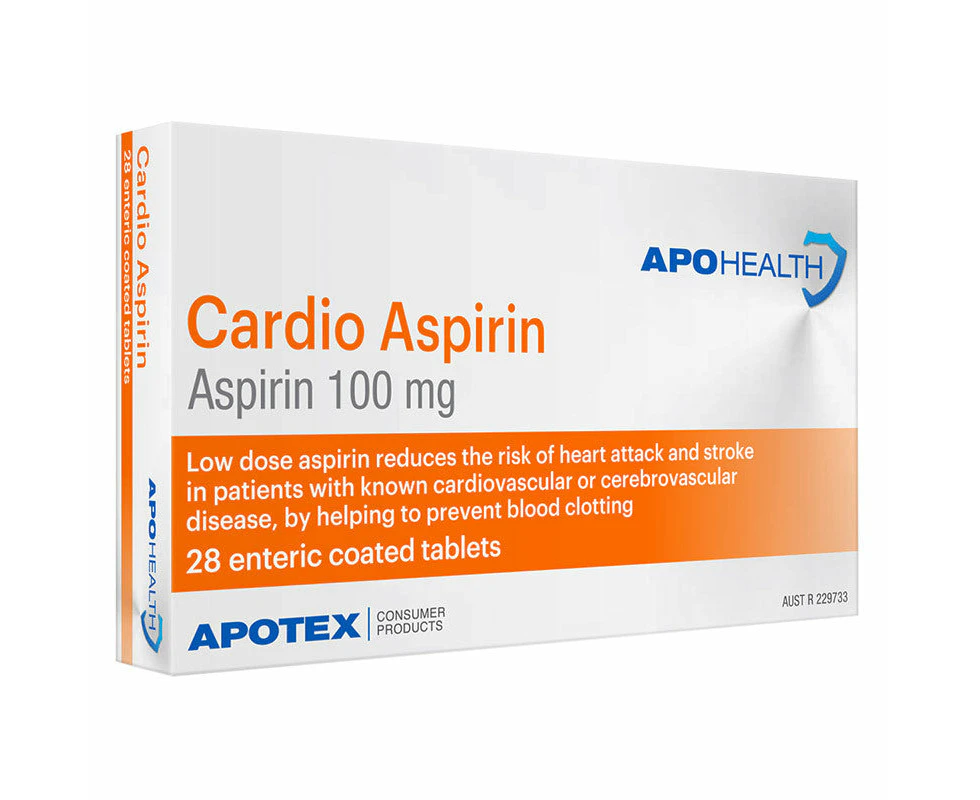 Apohealth Cardio Aspirin 100Mg 28 Tablets