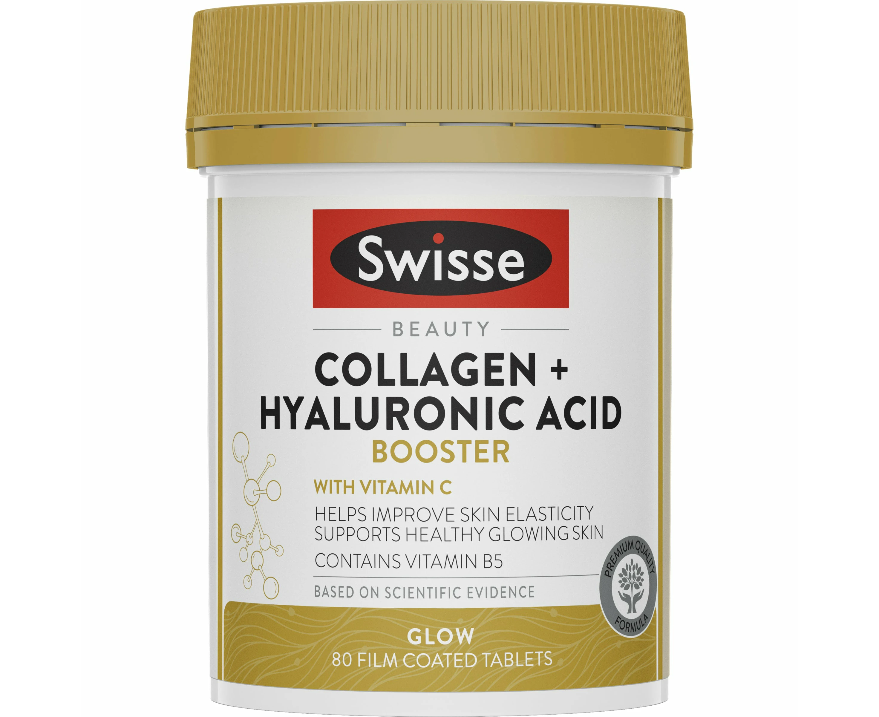 Swisse Beauty Collagen + Hyaluronic Acid Booster 80 Tablets