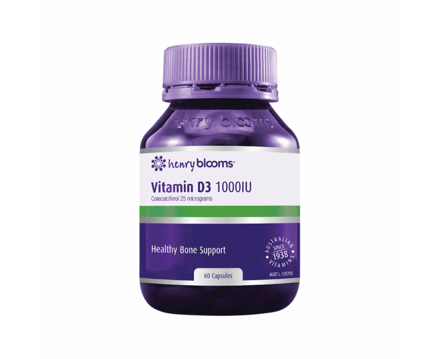 Henry Blooms Vitamin D3 1000 IU 60c