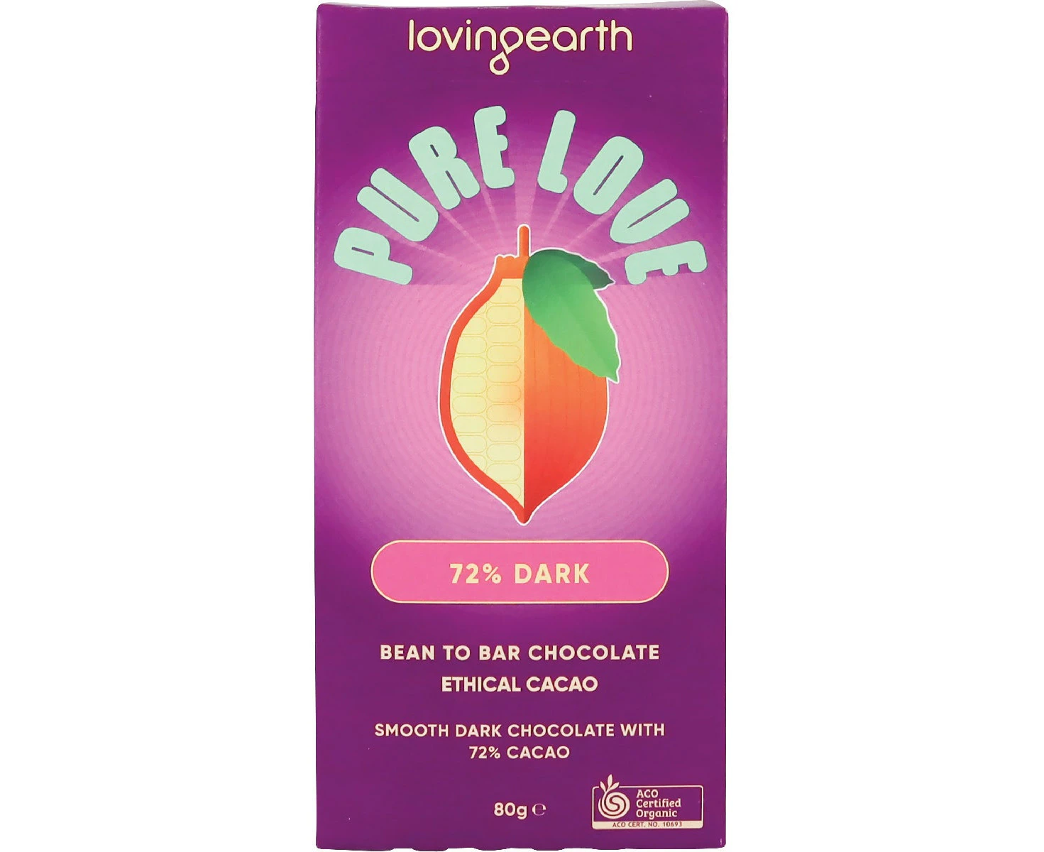 LOVING EARTH 72% Dark Chocolate 11x80g