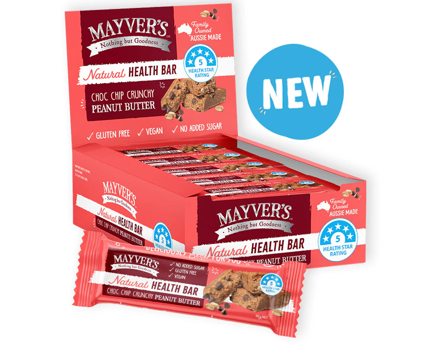 Mayver's Natural Health Bars-Choco Chip 40g(Pack of 15)